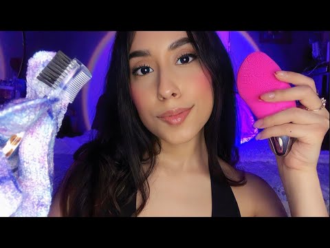 ASMR Facial With Inaudible Whispers (Personal Attention) Mouth Sounds