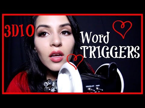 ASMR 🖤 TRIGGER WORDS WITH 3DIO