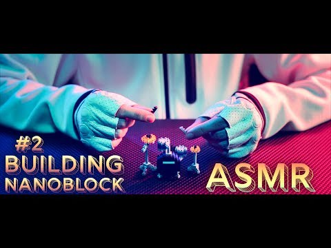 ASMR Building Nanoblock #2 DRUM 🥁with Crinkly Unwrapping - NO TALKING