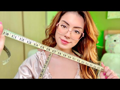 ASMR FAST Measuring You, Personal Attention & FOCUS ON ME ⚡ Skincare, Face Exam & Sketching You ⚡