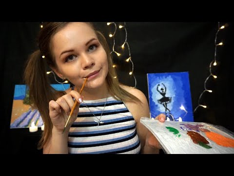 ASMR |  Drawing on your face  | Sweet Painter Roleplay