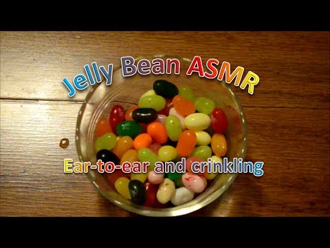Binaural Jelly Bean ASMR *ear to-ear whispering and lots of crinkling*