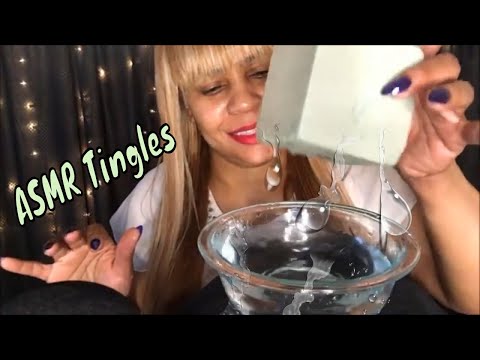 ASMR Tingles Dry Foam Water Sounds