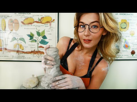ASMR THE VERY UNPREDICTABLE POTTER | Sculpting Teacher Roleplay