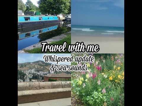 ASMR WHISPERS: Travel With Me 🎑🏖️ | Ear-to-Ear Whispered Ramble + Travel Photos & Sea Sounds