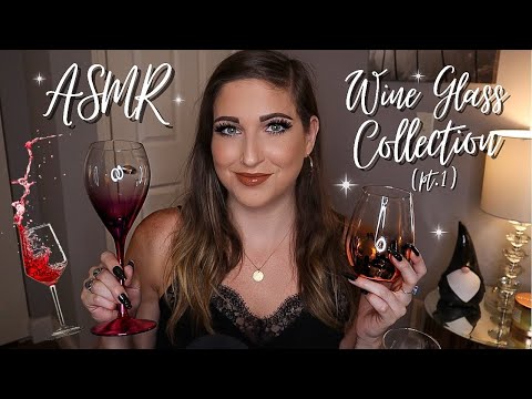 ASMR | Wine Glass Collection (pt.1) | Gentle Glass Tapping🍷