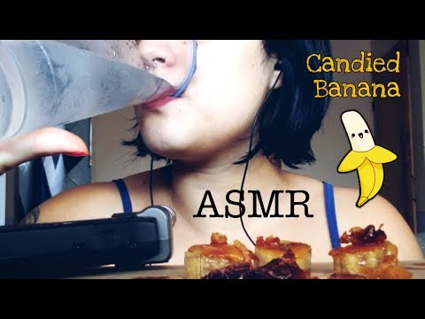 ASMR ~🍌 Candied Banana + Mouth Sounds - 🍌 Banana Caramelizada + Sons de Boca (Deu errado)