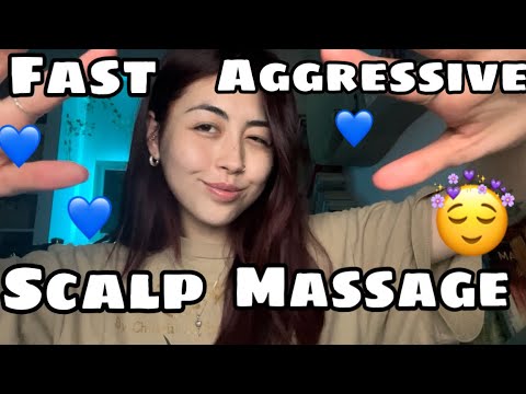 ASMR fast & aggressive scalp massage 💆🏻‍♂️✨💤