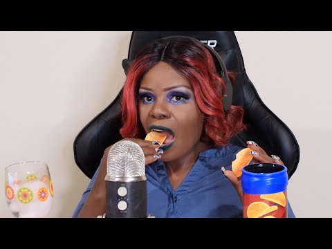 MESQUITE BBQ LAYS STAX ASMR EATING SOUNDS