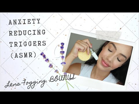 (ASMR)Anxiety Reducing Triggers (Brush,Lids sounds) with Lense Fogging BONUS