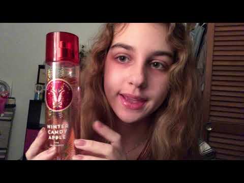 ASMR | bath and body works collection - body mists | tapping, lid sounds, liquid sounds,