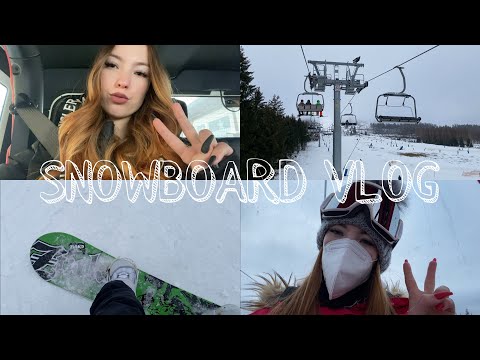 ASMR | Snowboard vlog ~ day in my life with whispering🌙