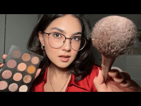 ASMR bestie does your makeup for a DATE 💄 RP (personal attention, tapping,mouth sounds, whispering)