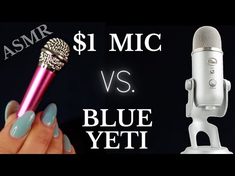 $1 MINI MIC vs. BLUE YETI ?!  🎙  ASMR