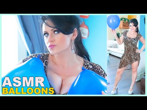 ASMR Balloons Blowing, Tapping, and Popping With Heels