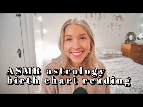 ASMR astrology birth chart reading