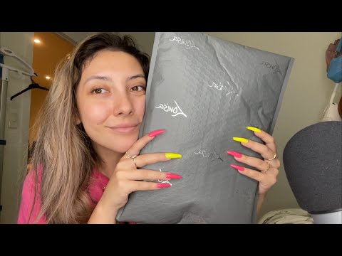 ASMR Unboxing cute accessories with long nails 💗 ~Lovisa Haul~ | Whispered