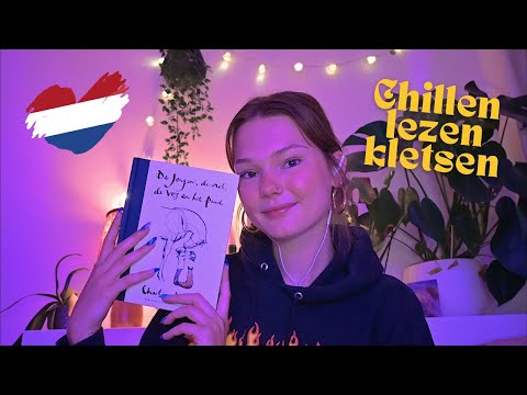 ASMR (my first dutch video!) chillen, lezen, kletsen voor het slapengaan (whispered)