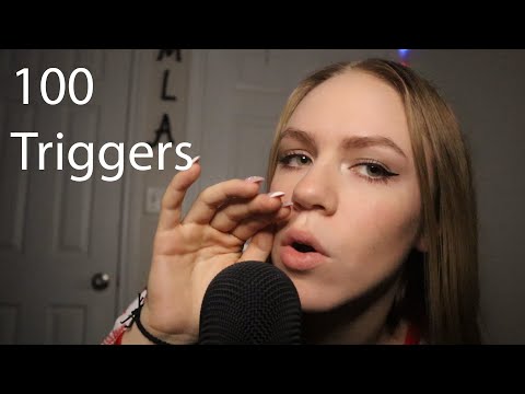ASMR 100 TRIGGERS in under 10 MINUTES