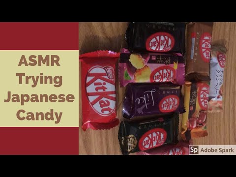 ASMR Trying Japanese Candy (SWEET POTATO KITKAT?!?!)