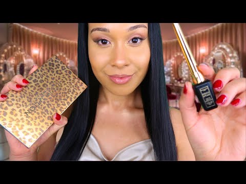 ASMR Doing Your Backstage Makeup 🎥Personal Attention Roleplay With Layered Sounds