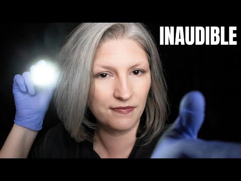 ASMR Inaudible Face Examination & Skin Check with Nitrile Gloves & Light Triggers