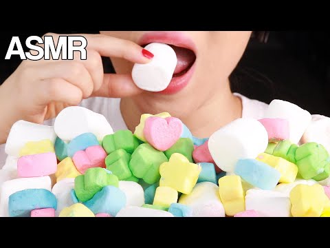 ASMR Frozen Marshmallows (Fail) Eating Sounds Mukbang 얼린마시멜로우 먹방