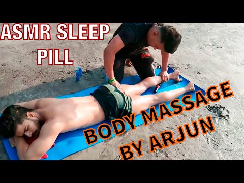 ASMR SLEEP PILL LOWER BODY MASSAGE BY ARJUN TO FIROZ | ASMRYOGI2 (Ep-35)