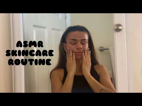 ASMR my skincare routine | very relaxing 🖤