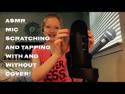 ASMR~ Mic Scratching & Tapping🎤( with and without cover )