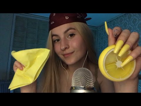 Asmr 100 yellow triggers in one minute 💛