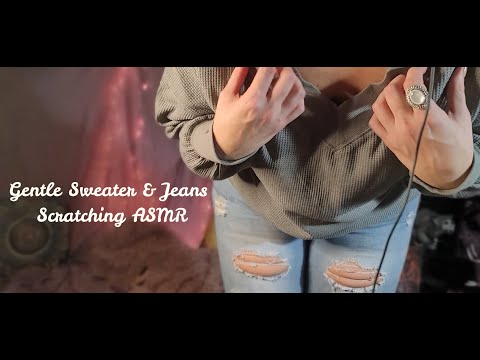 *ASMR* Sweater & Jeans Scratching -gently- [No Talking]