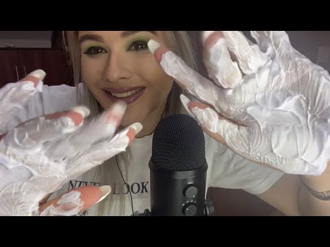 ASMR | Shaving Cream (Legit looks like gloves!!)