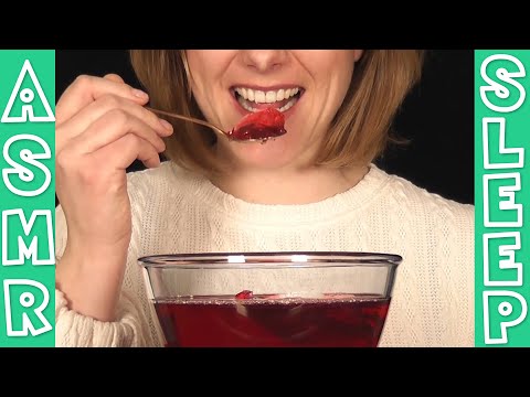ASMR eating jelly (jello) / extreme wet eating mouth sounds / mukbang