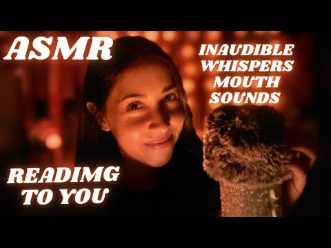 ASMR •Inaudible reading asmr Mouth sounds