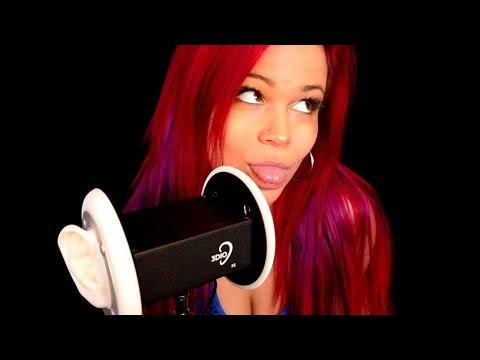 ASMR 1 HOUR Long INTENSE 3DIO 😛 Licking & Tongue Fluttering Sounds 😛 [No Talking]