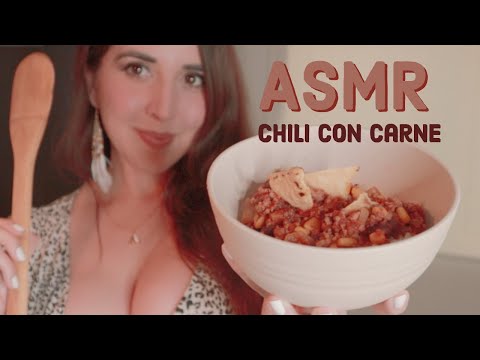 ASMR en Español 👩🏻‍🍳 Cómo hacer El MEJOR CHILI CON CARNE | recetas