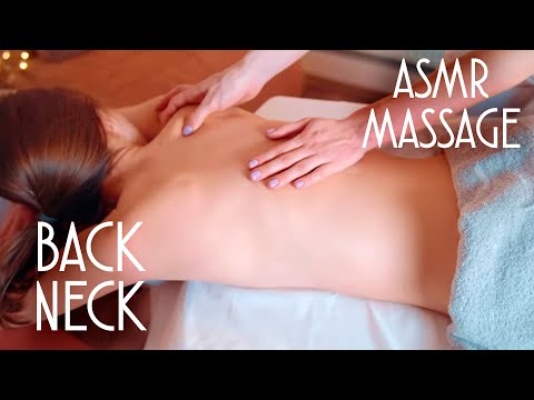 ASMR | MASSAGE | asmr no talking back and neck sport massage