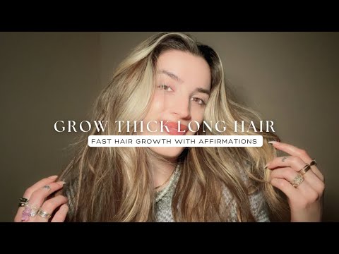 Reiki ASMR to Grow Thick Long Hair I Fast Hair Growth Affirmations