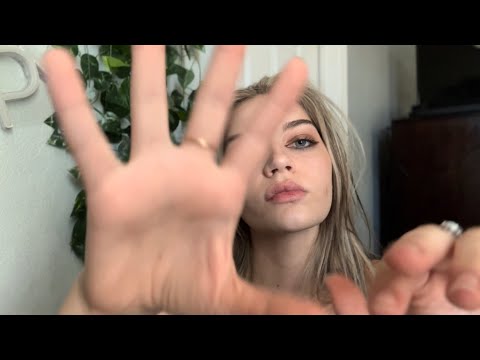 Hand movements with layered sounds, tapping, mouth sounds, inaudible whispers, scratching | ASMR