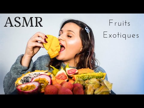 ASMR FRANÇAIS│MUKBANG FRUITS EXOTIQUES ! 🥝🥭🍍 (Eating sounds / Eating show)