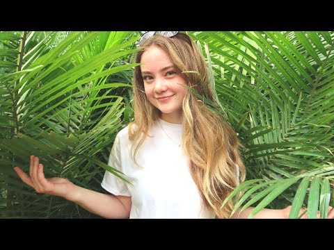 ASMR Greenhouse JUNGLE! Nature Sounds, Quiet Whispering, Hand Movements & Visuals