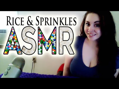 ASMR 💕 [Rice & Sprinkles | Glass Tapping]