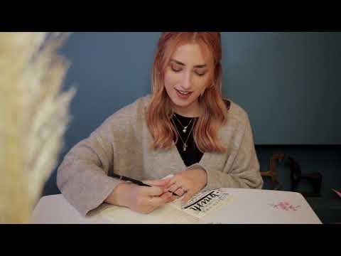 ASMR Sorting & Writing Triggers! ✨ Tombow Brushing Markers ⚬ Tapping ⚬ Unintelligible Whispers ⚬