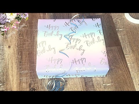 ASMR Normal Speed : In a Rush! Gift Wrapping, No Talking, Paper Sounds, Tingly Heaven Zzzzz