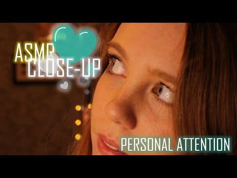 ASMR - CLOSE UP KISSES AND FACE TOUCHING - PERSONAL ATTENTION