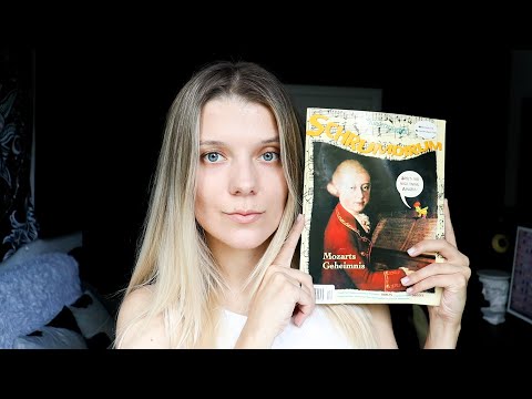 German ASMR Fakten über Mozart vorlesen