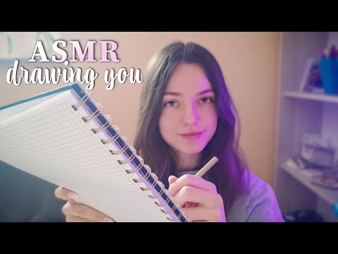 ASMR • Du wirst von mir gezeichnet 🎨 drawing you roleplay [German/Deutsch]