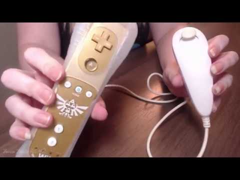 ASMR Controller Sounds on a Zelda themed Wiimote and WiiU GamePad