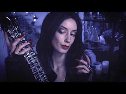 ASMR Morticia Addams Picks Your Outfit 🌹🖤 (Tapping, Soft Spoken Personal Attention)